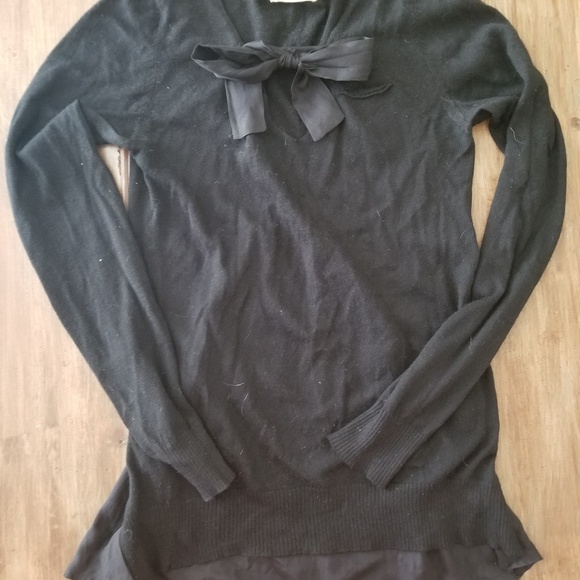 Dorothy Lee Cashmere sweater with silk inset - Picture 1 of 2